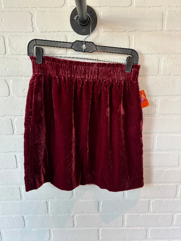 Skirt Mini & Short By J. Crew In Red, Size: 4