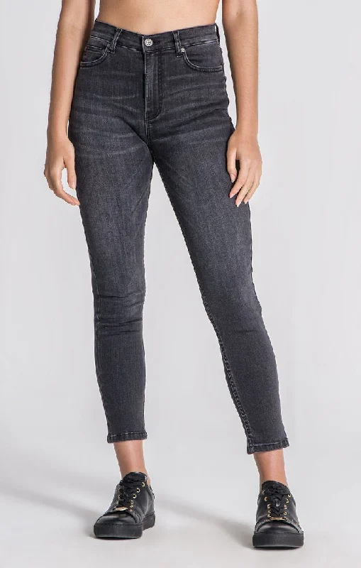 Grey Core Skinny Jeans