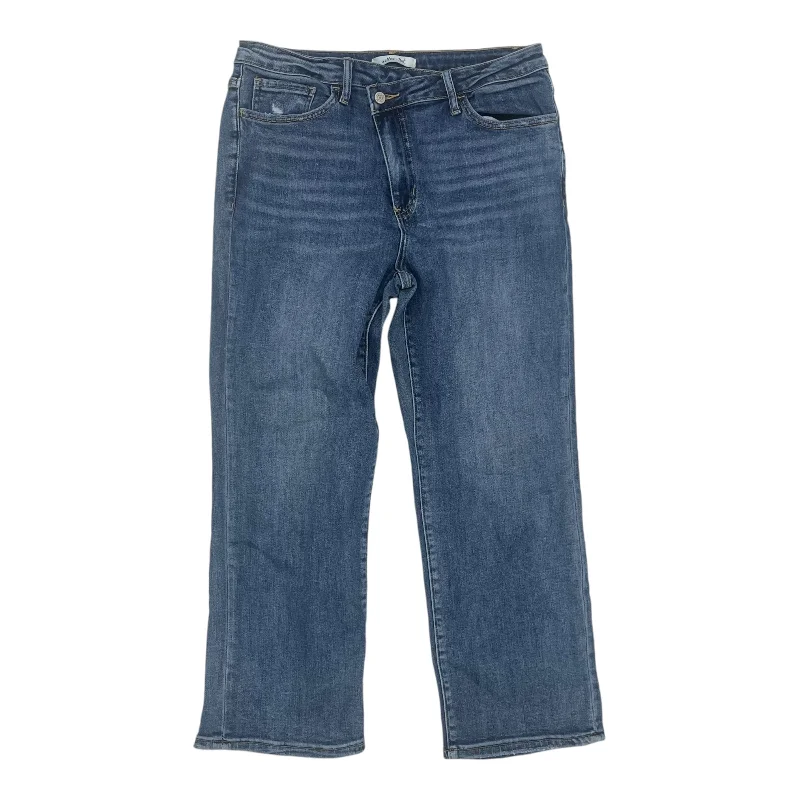 Jeans Straight By Clothes Mentor In Blue Denim, Size:14