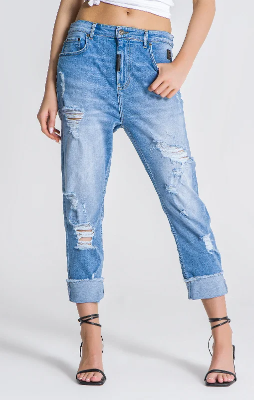 Light Blue GK Iron Mom Jeans