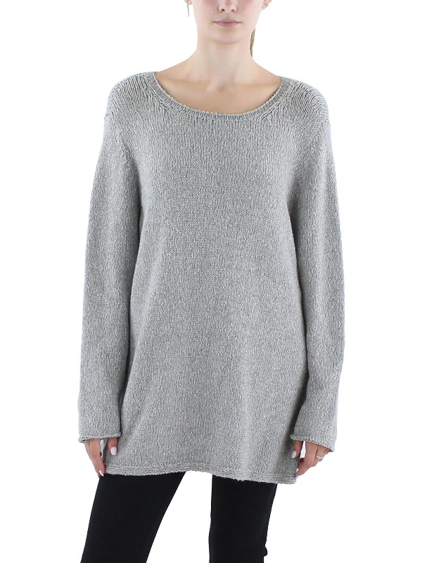 Womens Ballet Neck Knit Pullover Sweater