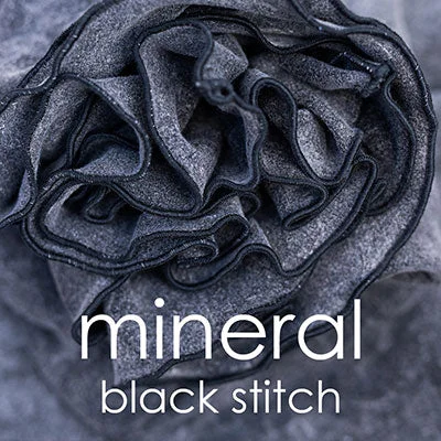 mineral with black stitch