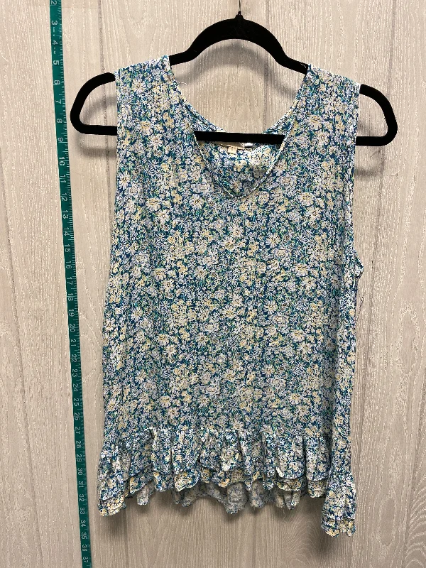 Floral Print Top Sleeveless Cynthia Rowley, Size S