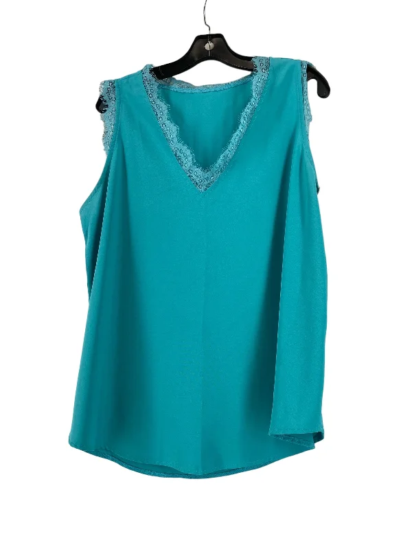 Teal Top Sleeveless Clothes Mentor, Size Xl