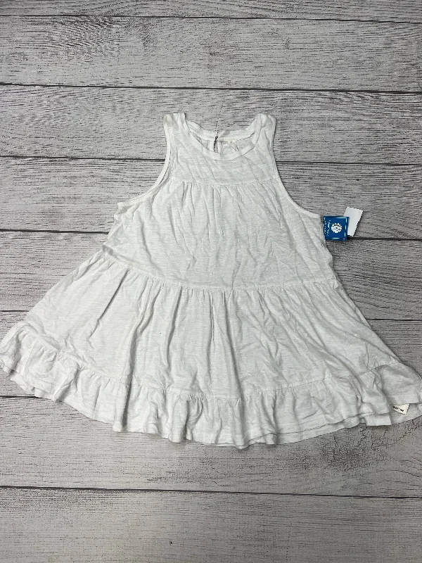 White Top Sleeveless Anthropologie, Size Xs