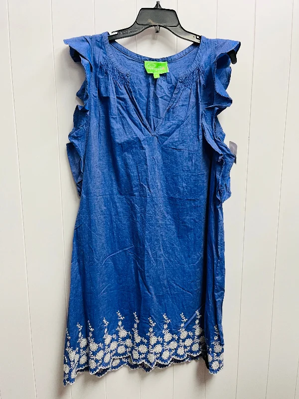 Blue & White Dress Casual Short Pappagallo, Size 16