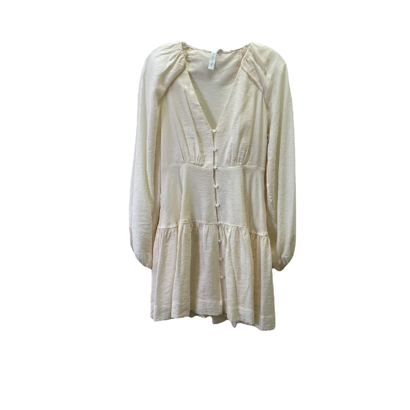 Cream Dress Casual Short By Jonathan Simkai, Size: Xs