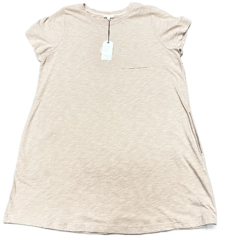 Taupe Dress Casual Short By Cotton Bleu, Size: Xl