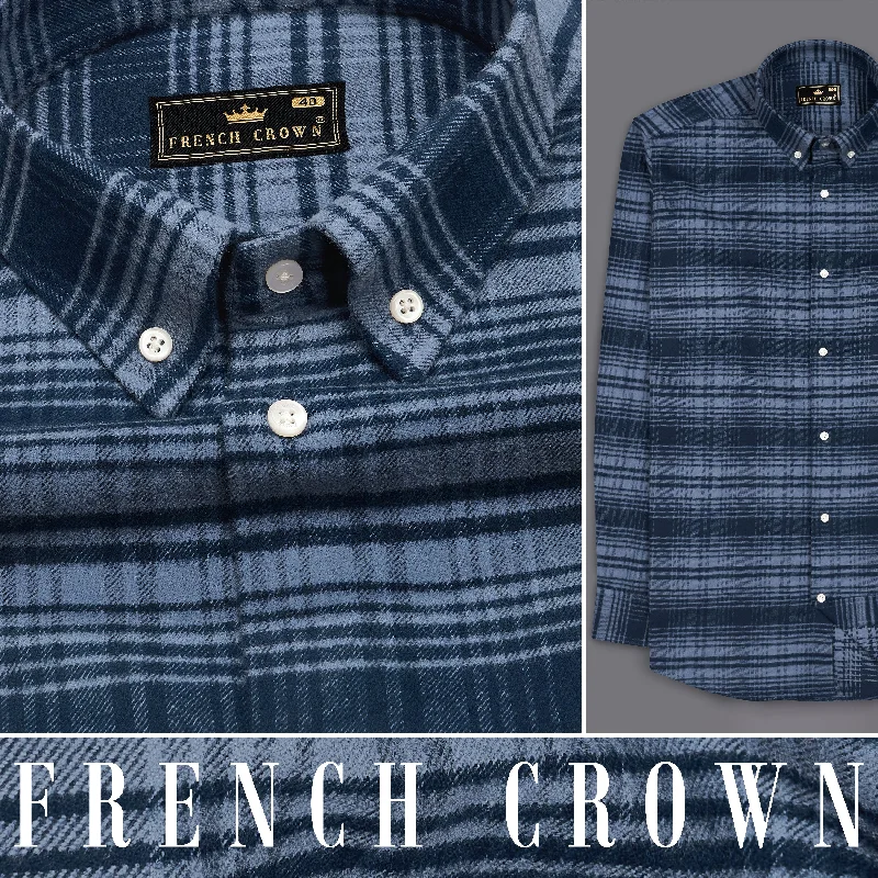 Mirage with Regent Blue Checkered Flannel Shirt