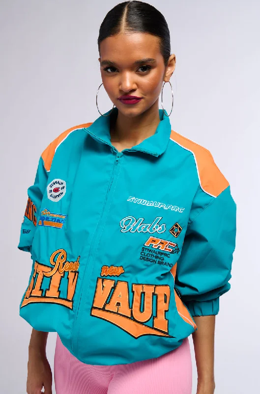 ALIX PATCH WINDBREAKER BOMBER