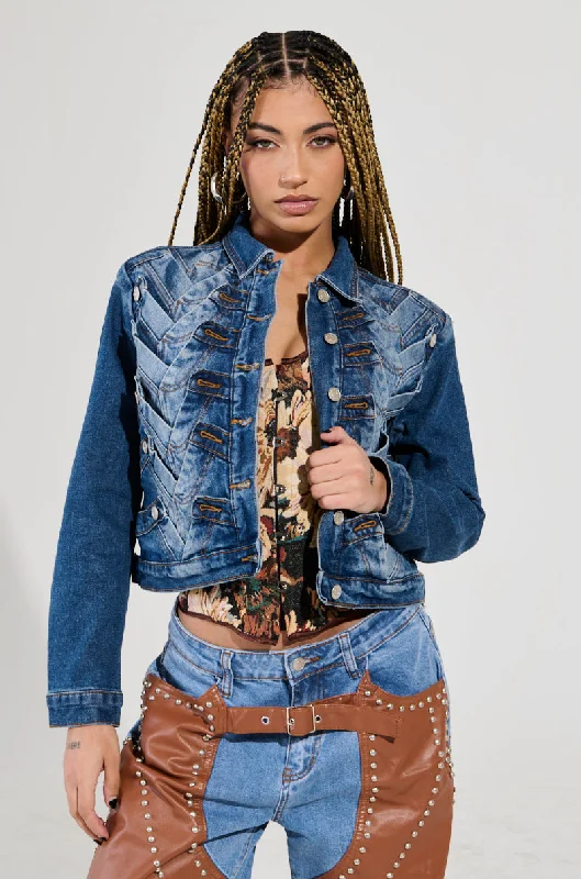 BOTTOMS UP DENIM JACKET