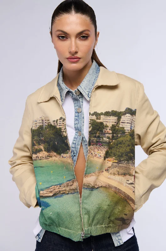 PURO BEACH CANVAS BOMBER