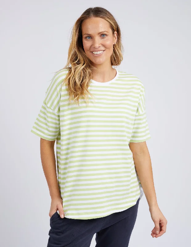 Elm Lauren S/S Tee Stripe Keylime