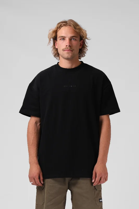 RPM Mens Sanded OS Tee Black