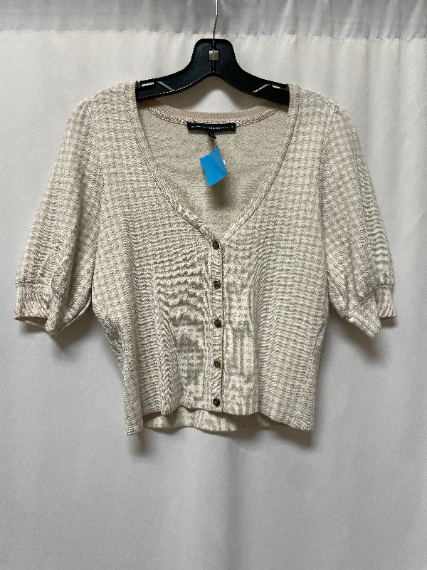 Top Short Sleeve By White House Black Market In Beige, Size: M